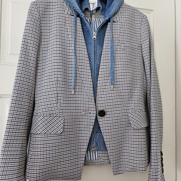 VERONICA BEARD Dickey JACKET Blue Plaid FARLEY - Picture 11 of 16